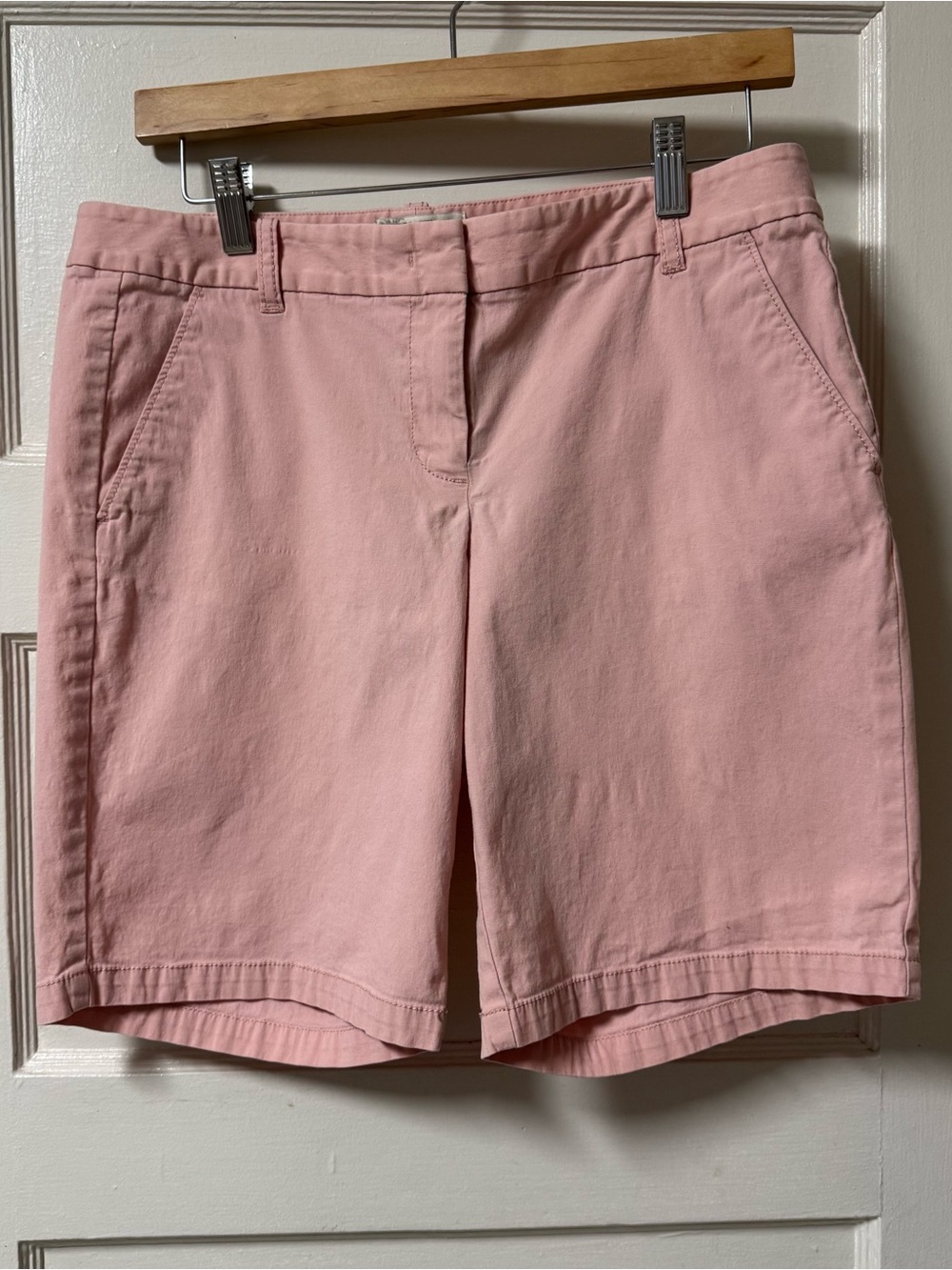 J. Crew Pastel Pink Cotton Bermuda Shorts